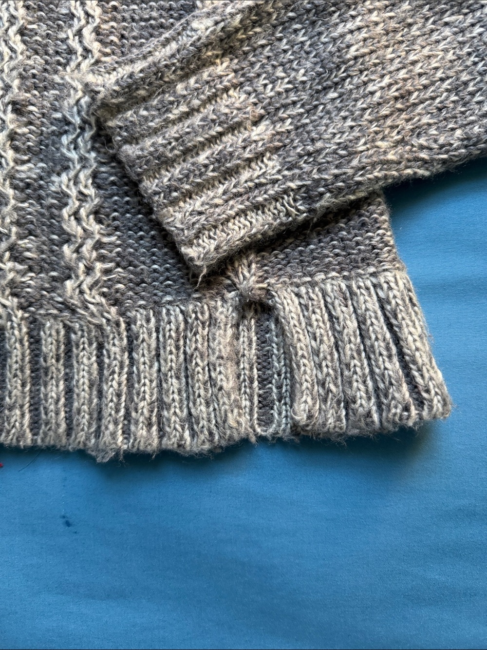 Wooden Ships Paola Buendia Cable Knit Sweater Mohair Wool Blend S/M - Picture 4 of 5